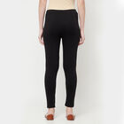 Solid Ankle Length Churidar, Black, small image number null