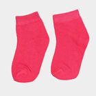Girls Solid Basic Socks, Fuchsia, small image number null