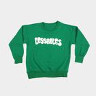 Boys' Green Crew Neck Pullover Sweatshirt, Light Green, small