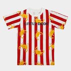 Boys Red Cotton Crew Neck Regular Boys T-Shirt, लाल, small