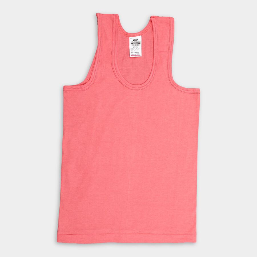 Boys' 100% Cotton Vest (Pack of 2), Coral, large image number null
