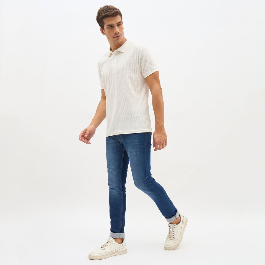 Men's Skinny Jeans, Dark Blue, large image number null