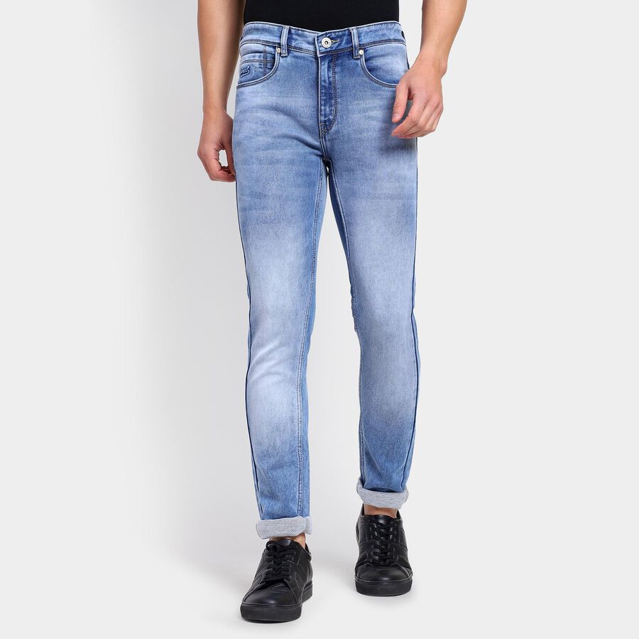 Men's Skinny Jeans , Light Blue, large image number null