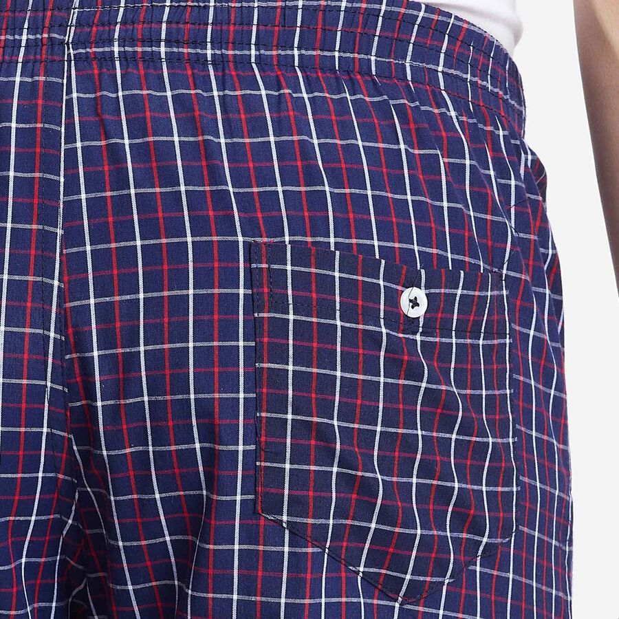 Checks Inner Elastic Boxers, Navy Blue, large image number null