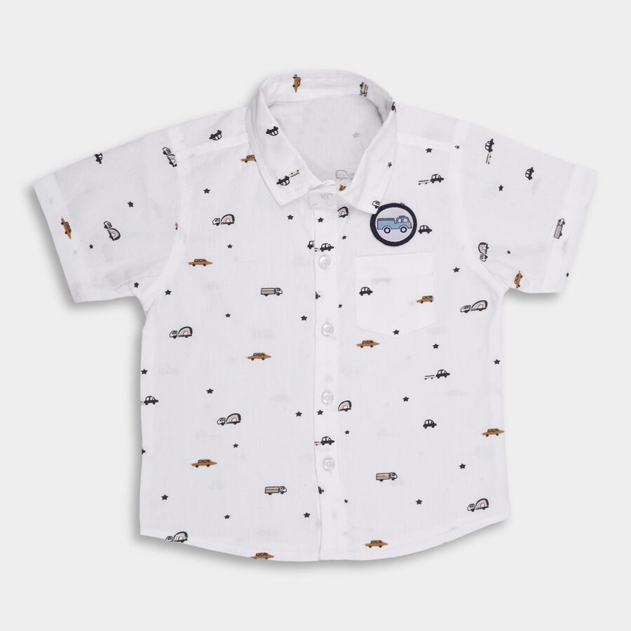 Infants' 100% Cotton Shirt , सफ़ेद, large image number null