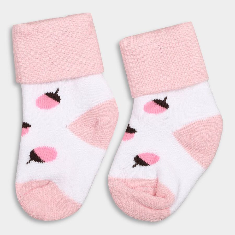 Infant's Socks (Pack of 2), Pink, large image number null