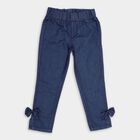 Girl's Basic Slim Dark Blue Jeans, Dark Blue, small image number null