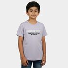 Boys Light Blue Crew Neck Regular Boys T-Shirt, हल्का नीला, small