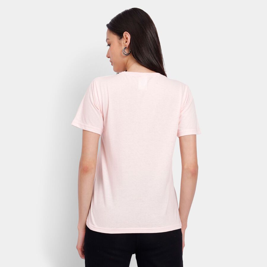 Ladies' Round Neck T-Shirt, Light Pink, large image number null
