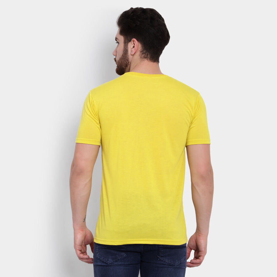 Round Neck T-Shirt, Yellow, large image number null