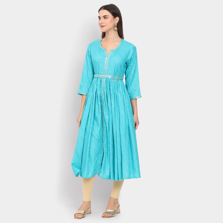 Ladies' Kurta , Aqua, large image number null