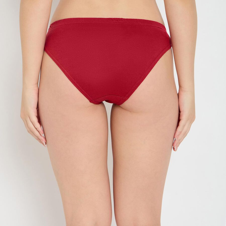 Ladies' Cotton Panty, Maroon, large