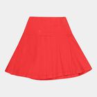 Girls Pleated Pull Ups Skirt, Red, small image number null