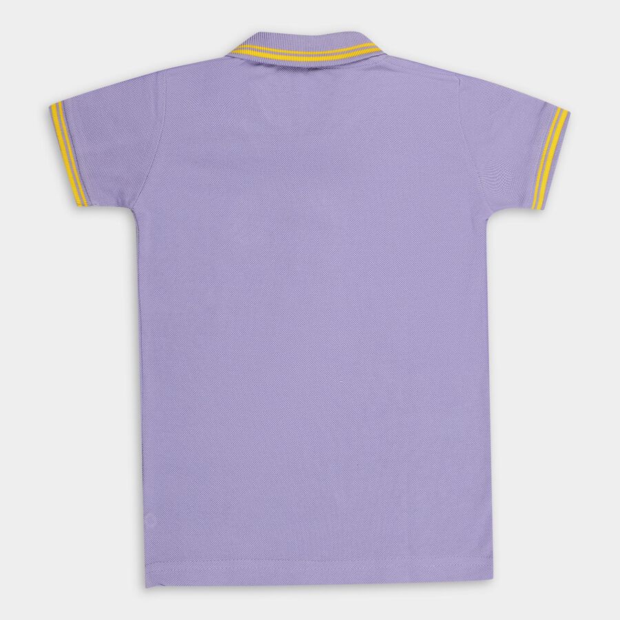Boys' Half Sleeves T-Shirt , लाइलेक, large image number null