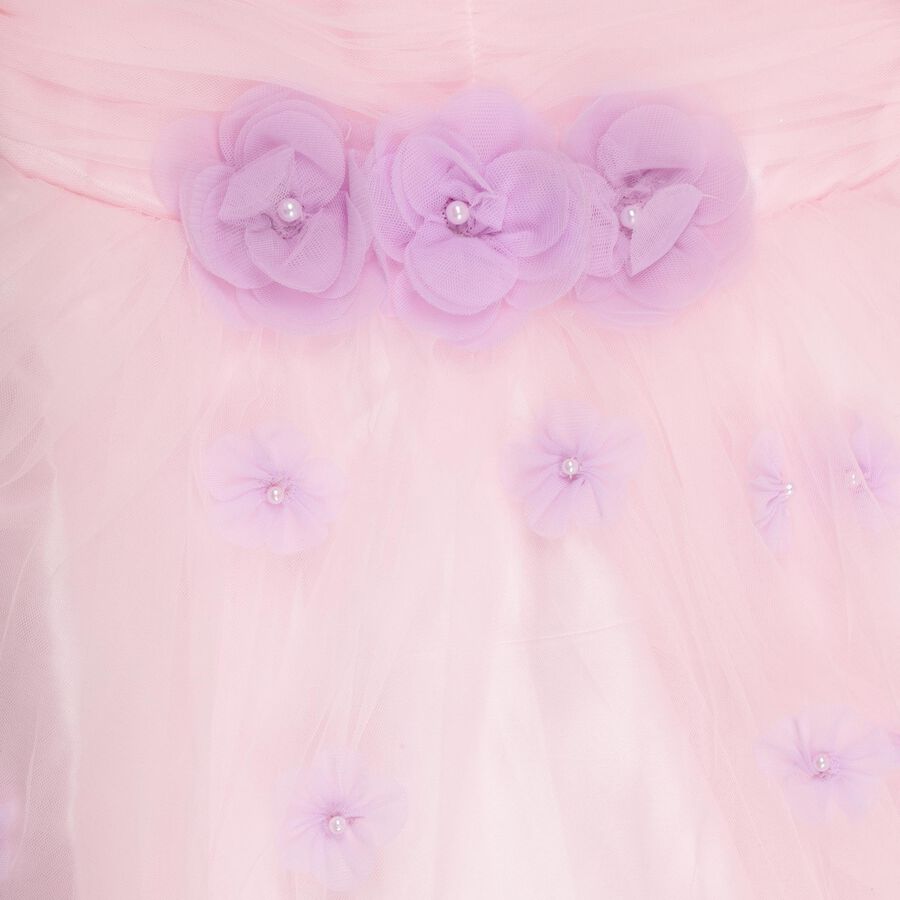 Girls' Frock , हल्का गुलाबी, large image number null