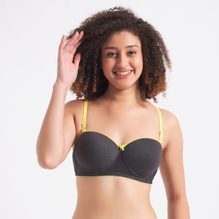 Ladies' Padded Bra, Yellow, large image number null