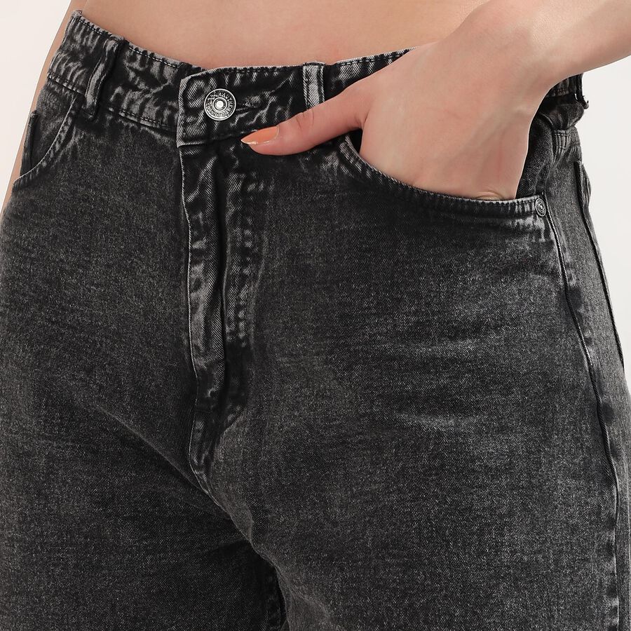 Women's Dark Grey Slim Fit Jeans, गहरा ग्रे, large