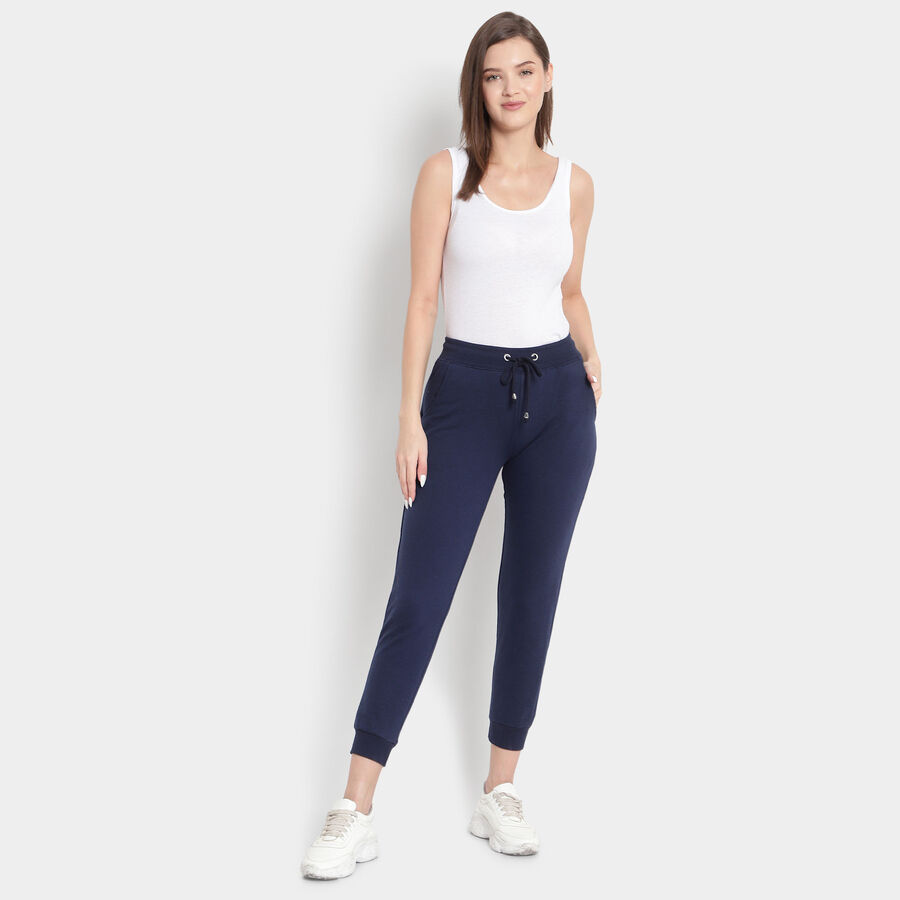 Solid Jogger Joggers, Melange Blue, large image number null