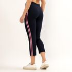 Women's Black Regular Fit Track Pants, नेवी ब्लू, small