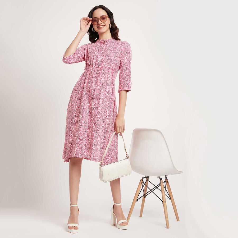 All Over Print Dress, Pink, large image number null