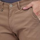 Men's Slim Fit Casual Trousers , Khaki, small image number null