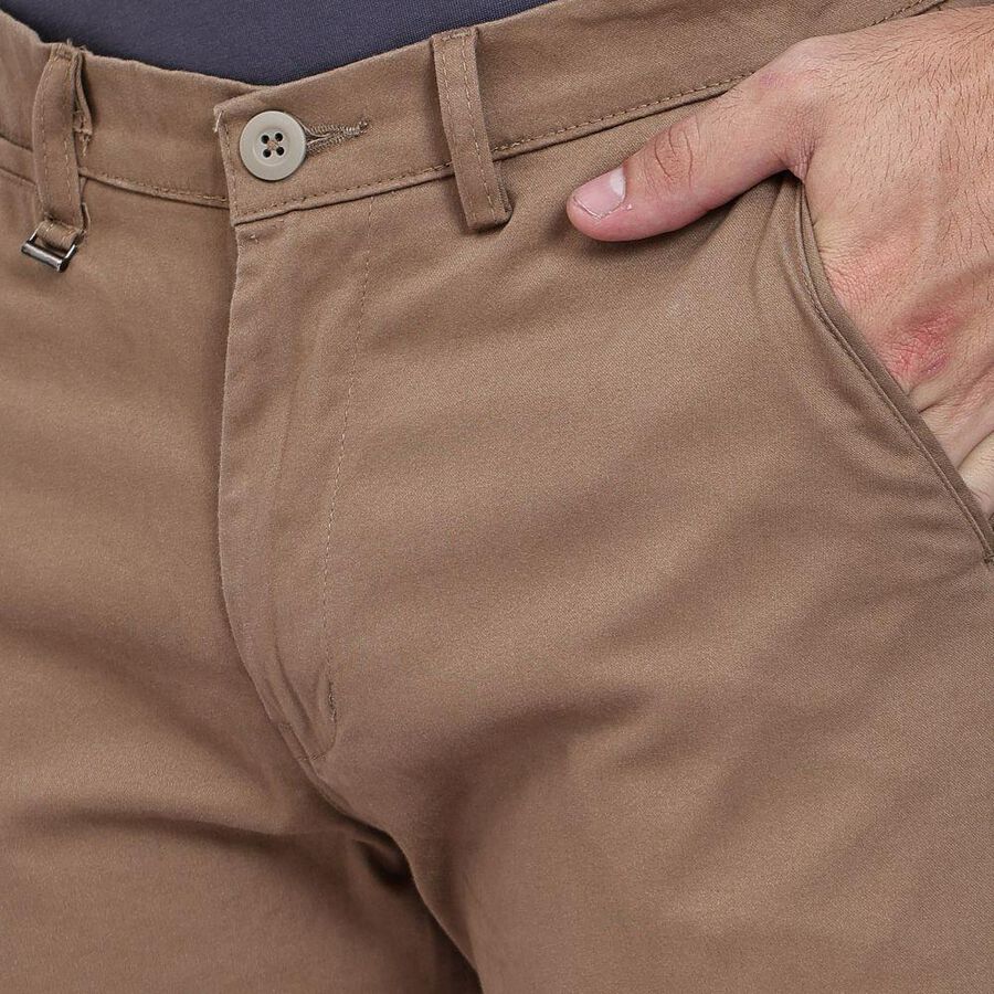 Men's Slim Fit Casual Trousers , Khaki, large image number null