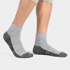 Men's Multicolour Regular Fit Ankle Length Socks Pack of 3, Black, small