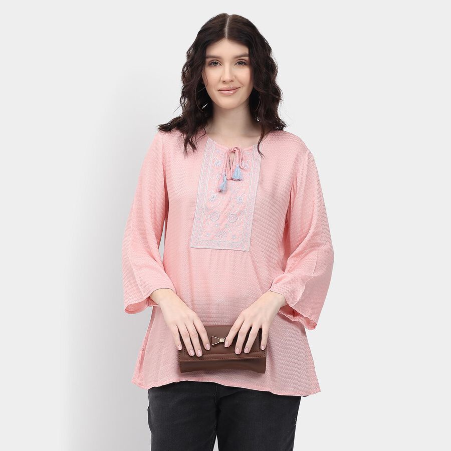 Ladies' Kurti , हल्का गुलाबी, large image number null