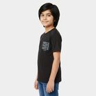 Boys' Half Sleeves T-Shirt, Charcoal, small