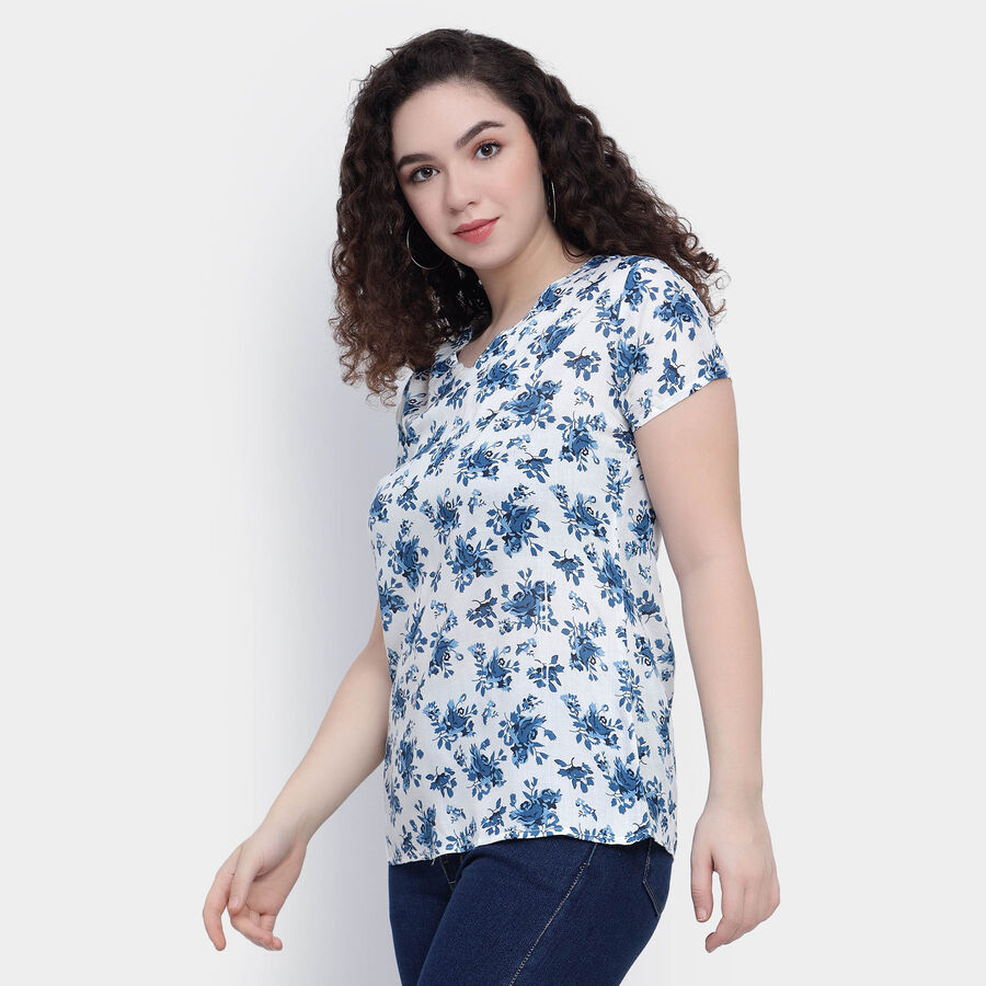All Over Print Kurti, Mid Blue, large image number null