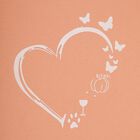 Girls' Soft Peach Round Neck Casual Full Sleeve Top, Peach, small image number null