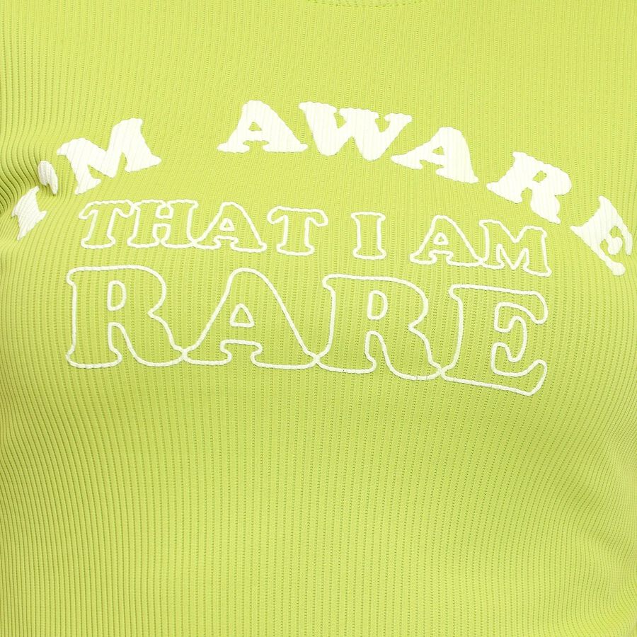 Ladies' Round Neck T-Shirt, Neon Green, large