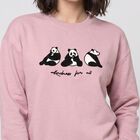 Women Lilac Crew Neck Graphic Print Sweatshirt, Lilac, small