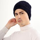 Men's Cap, गहरा नीला, small