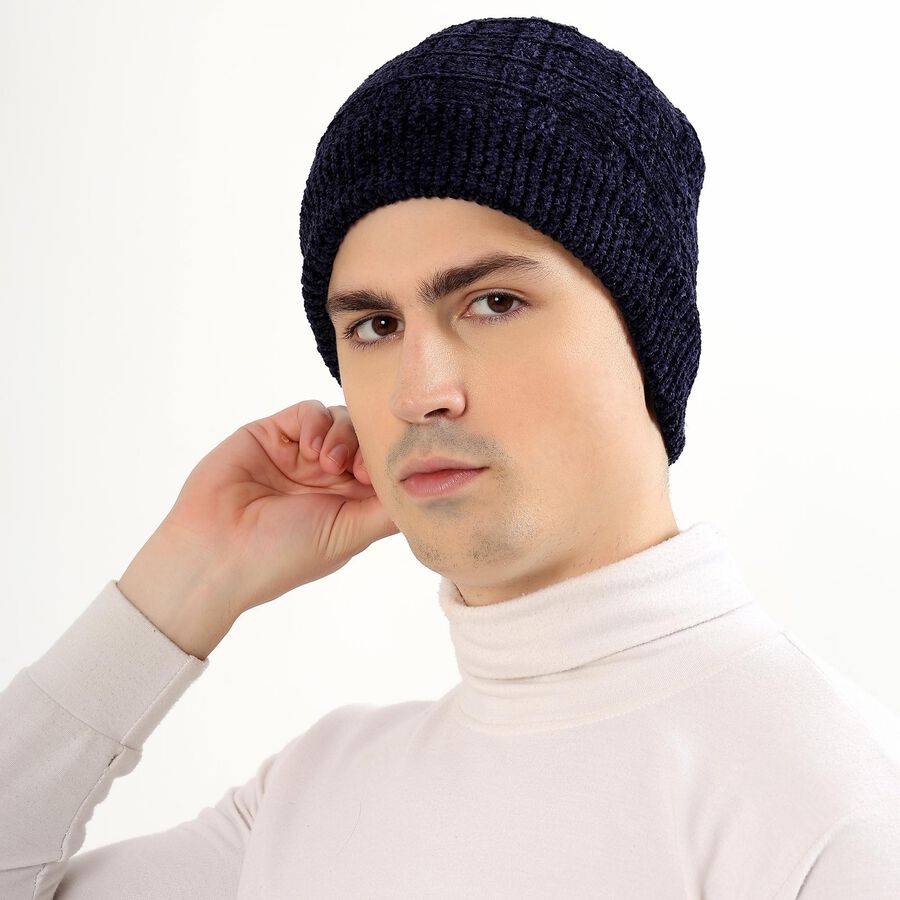 Men's Cap, गहरा नीला, large