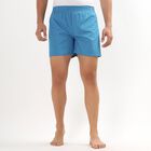 Men's 100% Cotton Boxers , Mid Blue, small image number null