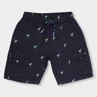 Boys' 100% Cotton Bermudas, नेवी ब्लू, small