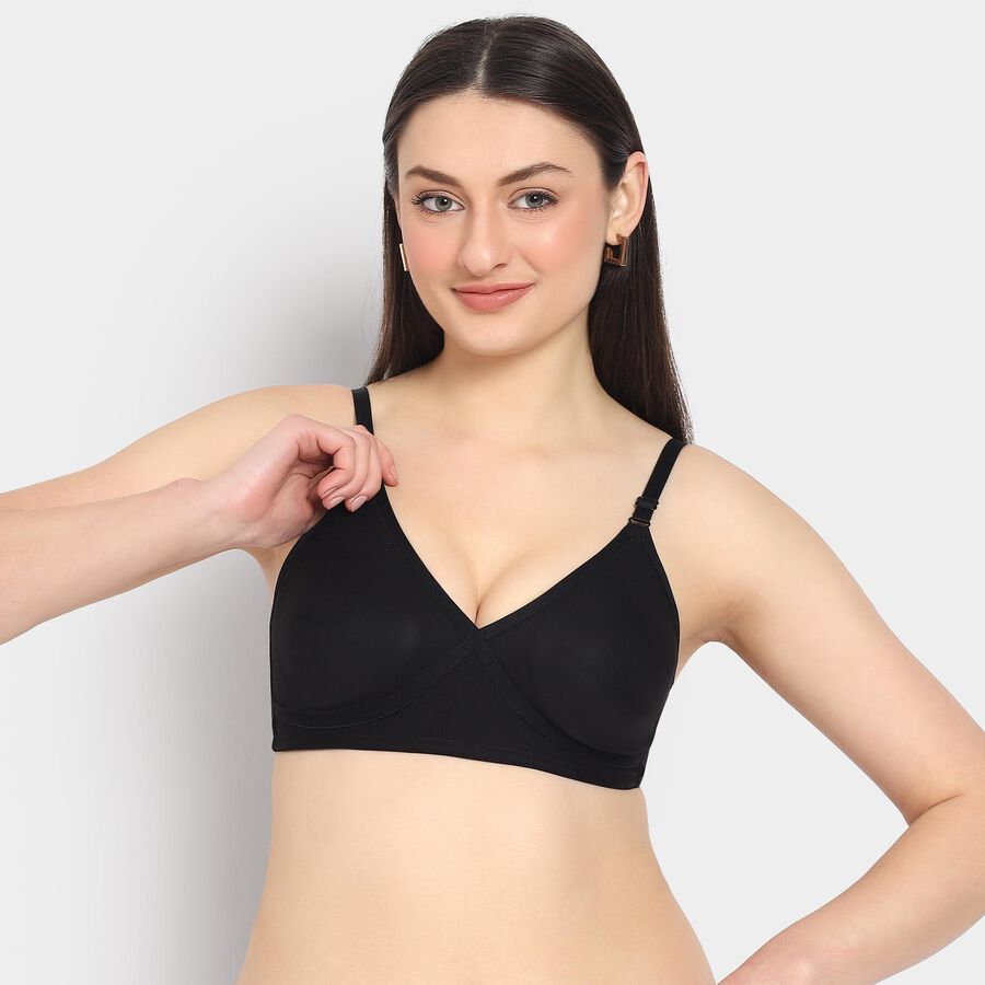 Ladies' Bra, Black, large image number null