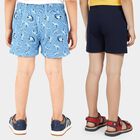 Boys' Blue and Navy Cotton Printed and Solid Briefs, Navy Blue, small