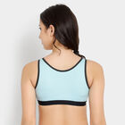 Solid Non-Padded Push Up Bra, Aqua, small image number null