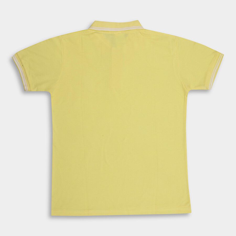 Boys' Half Sleeves T-Shirt , Yellow, large image number null