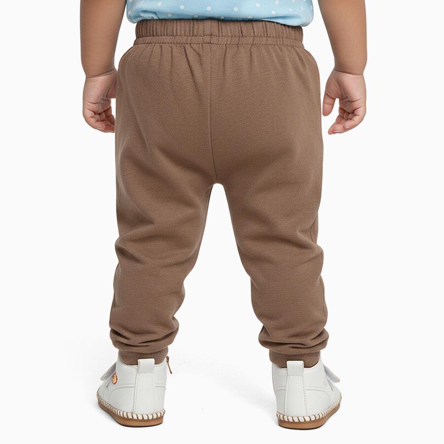 Infants Soft White Relaxed Fit Cotton Pyjama, Beige, large