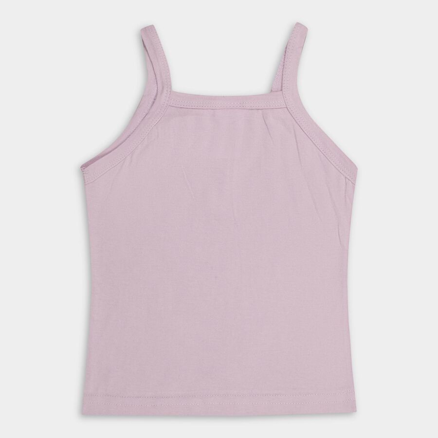 Girls' 100% Cotton Vest (Pack of 2), Pink, large image number null