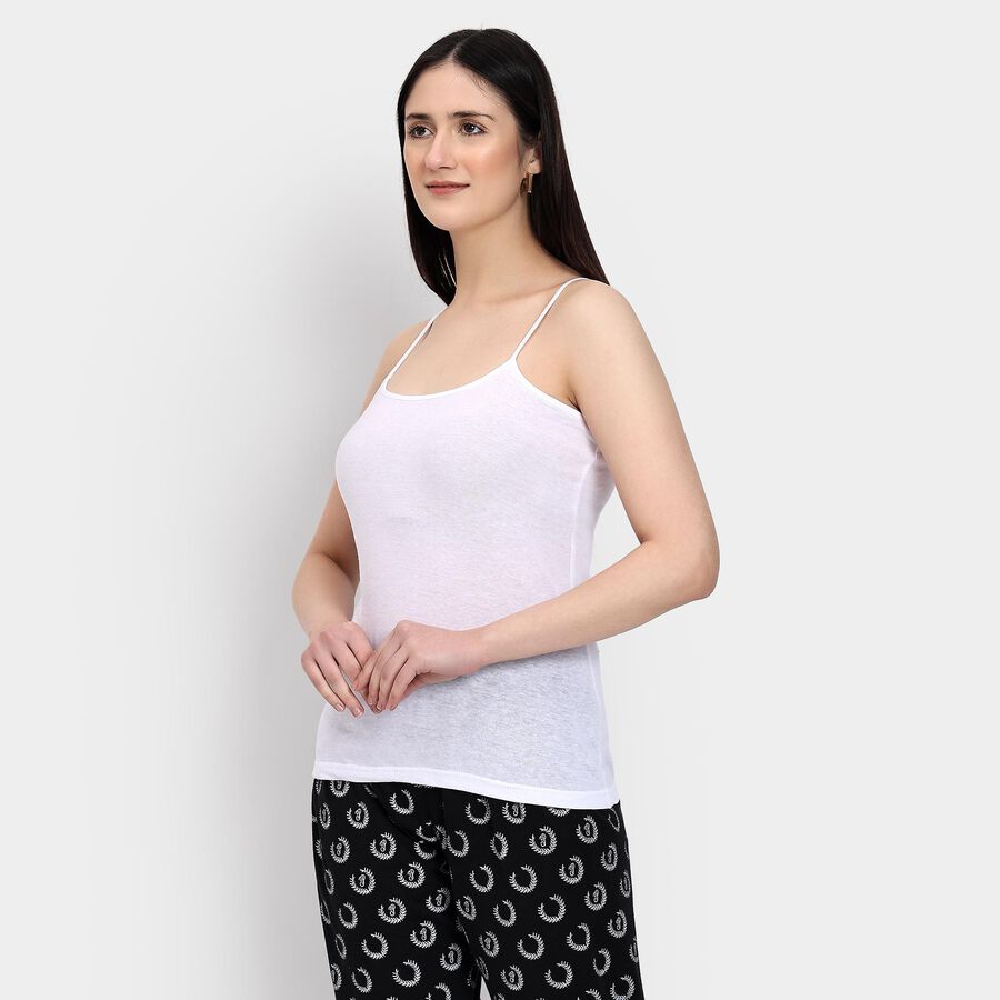 Ladies' 100% Cotton Slips , White, large