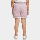 Girls' Lilac Regular Fit Heart Print Ruffle Bloomer, लाइलेक, small