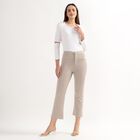 Ladies' High Rise Trouser, Beige, small image number null