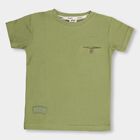 Boys' Half Sleeves T-Shirt, ओलिव, small image number null