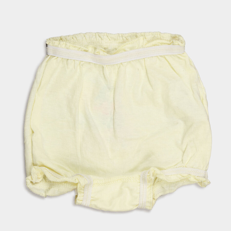 Girls Cotton Printed Bloomer, Yellow, large image number null