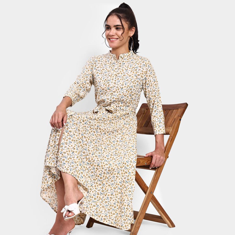 Ladies' Dress , Yellow, large image number null