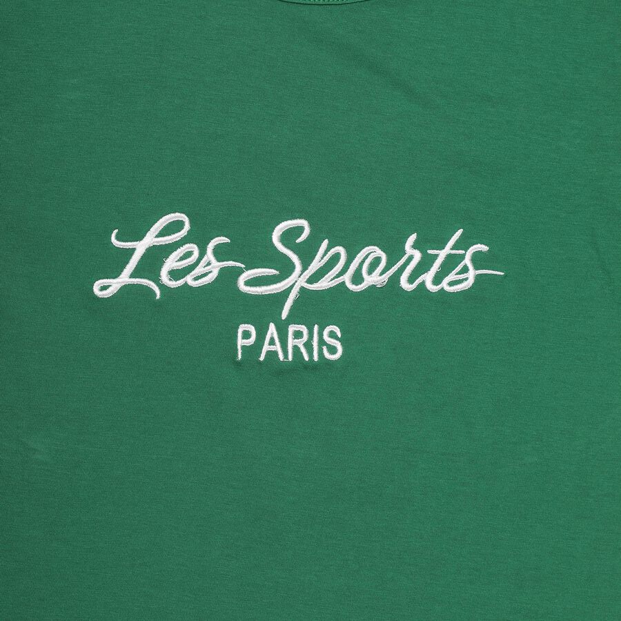 Girls' T-Shirt, गहरा हरा, large